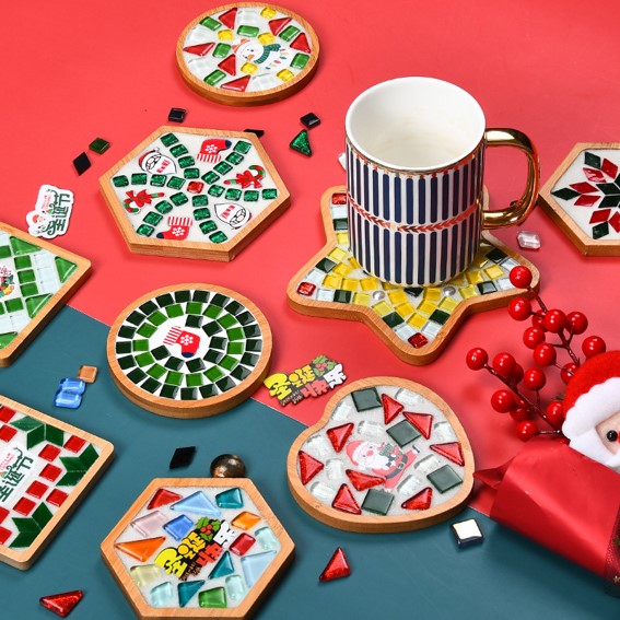 Festive Mosaic Coaster DIY Craft Set